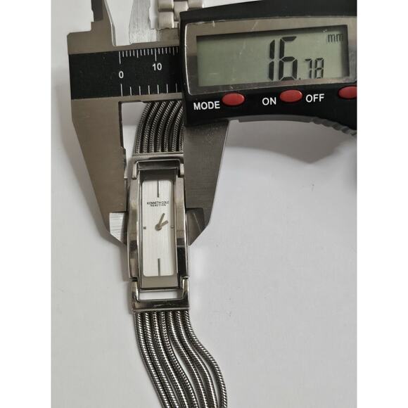 Unique Ladies Kenneth Cole KC4615 Rectangular Quartz Watch New Battery Free Ship main image 7